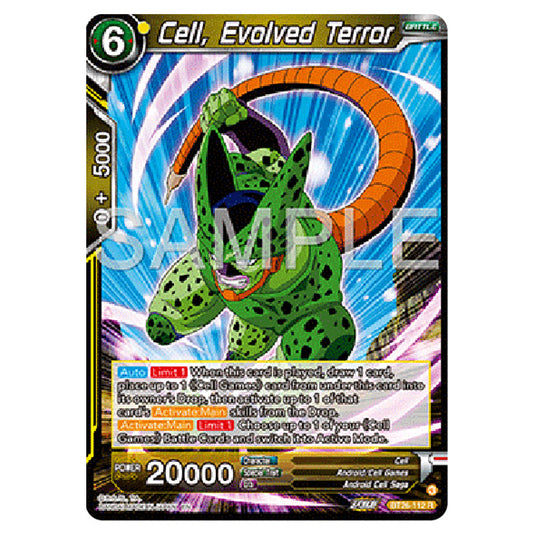 Dragon Ball Super - B26 - Ultimate Advent - Cell, Evolved Terror - BT26-112