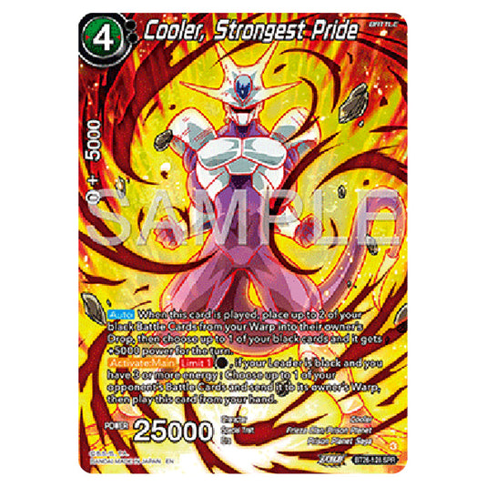 Dragon Ball Super - B26 - Ultimate Advent - Cooler, Strongest Pride - BT26-128a