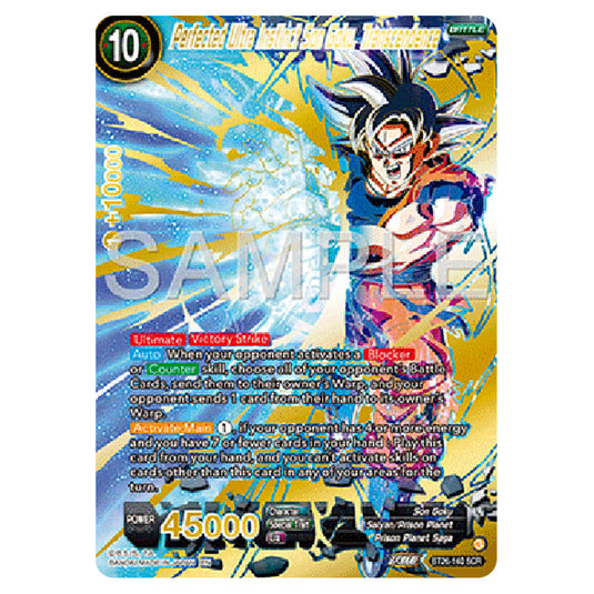 Dragon Ball Super - B26 - Ultimate Advent - Perfected Ultra Instinct Son Goku, Transcendence - BT26-140