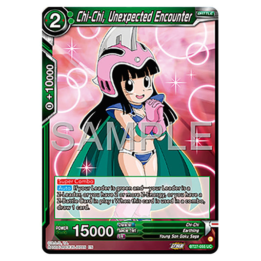 Chi-Chi, Unexpected Encounter BT27-055 card from the Dragon Ball Super Card Game set B27 - History of Z