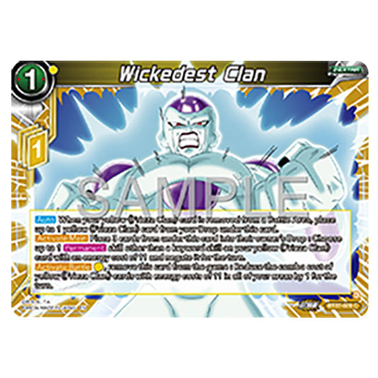 Wickedest Clan BT27-070 card from the Dragon Ball Super Card Game set B27 - History of Z