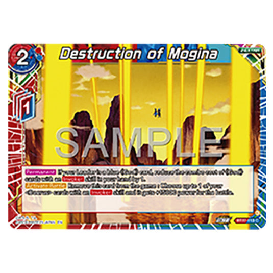 Destruction of Mogina BT27-113 card from the Dragon Ball Super Card Game set B27 - History of Z