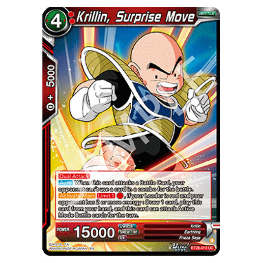 Krillin, Surprise Move Uncommon card from the Dragon Ball Super Card Game set Prismatic Clash