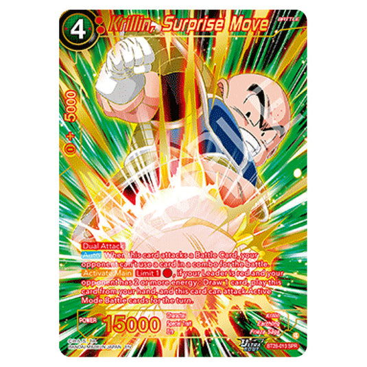 Krillin, Surprise Move Special Rare card from the Dragon Ball Super Card Game set Prismatic Clash