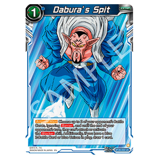 Dabura’s Spit Uncommon card from the Dragon Ball Super Card Game set Prismatic Clash