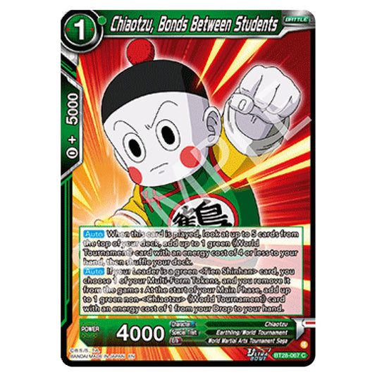 Chiaotzu, Bonds Between Students Common card from the Dragon Ball Super Card Game set Prismatic Clash