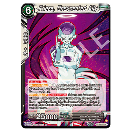 Frieza, Unexpected Ally Uncommon card from the Dragon Ball Super Card Game set Prismatic Clash