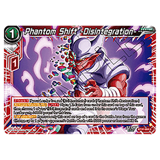 Phantom Shift -Disintegration- Z-EXTRA card from the Dragon Ball Super Card Game set Impact Beyond Dimension (BT31-004)