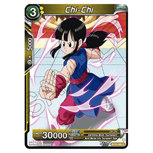Chi-Chi BATTLE card from the Dragon Ball Super Card Game set Impact Beyond Dimension (BT31-065)