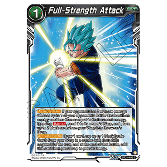 Full-Strength Attack EXTRA card from the Dragon Ball Super Card Game set Impact Beyond Dimension (BT31-109)
