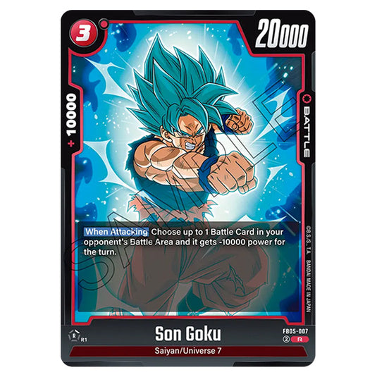Son Goku FB05-007 card from the Dragon Ball Super Card Game Fusion World set FB05 - New Adventure