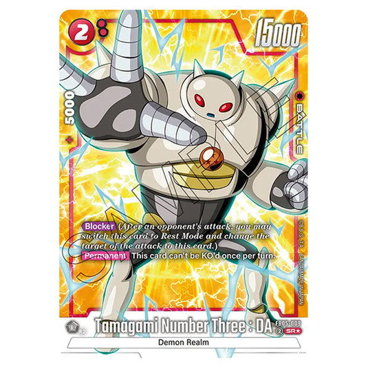 Tamagami Number Three : DA FB05-009a card from the Dragon Ball Super Card Game Fusion World set FB05 - New Adventure
