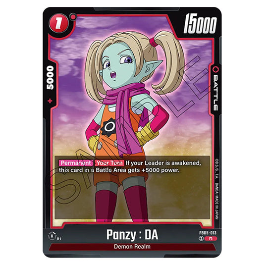Panzy : DA FB05-013 card from the Dragon Ball Super Card Game Fusion World set FB05 - New Adventure