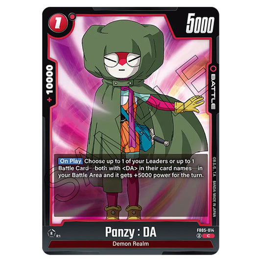 Panzy : DA FB05-014 card from the Dragon Ball Super Card Game Fusion World set FB05 - New Adventure