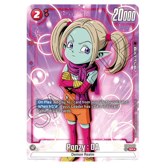 Panzy : DA FB05-015a card from the Dragon Ball Super Card Game Fusion World set FB05 - New Adventure
