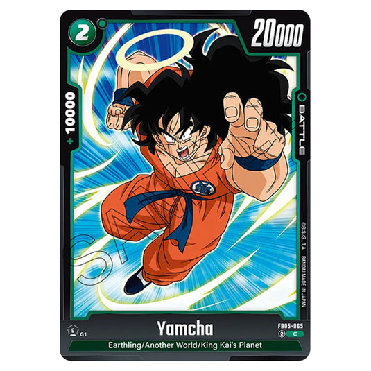 Yamcha FB05-065 card from the Dragon Ball Super Card Game Fusion World set FB05 - New Adventure