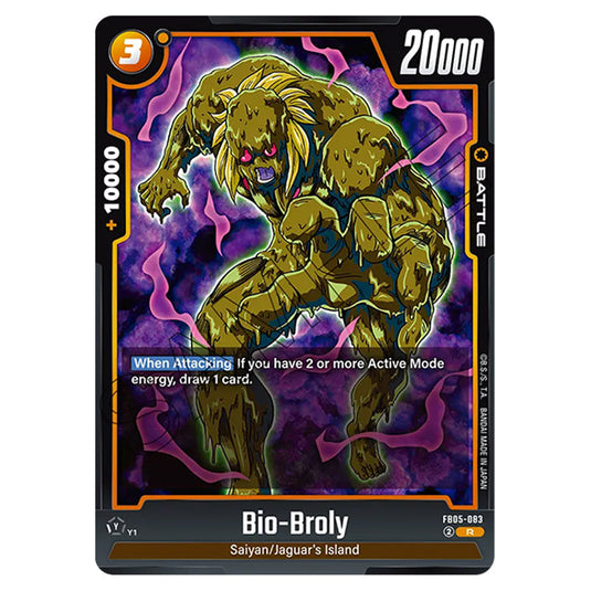 Bio-Broly FB05-083 card from the Dragon Ball Super Card Game Fusion World set FB05 - New Adventure