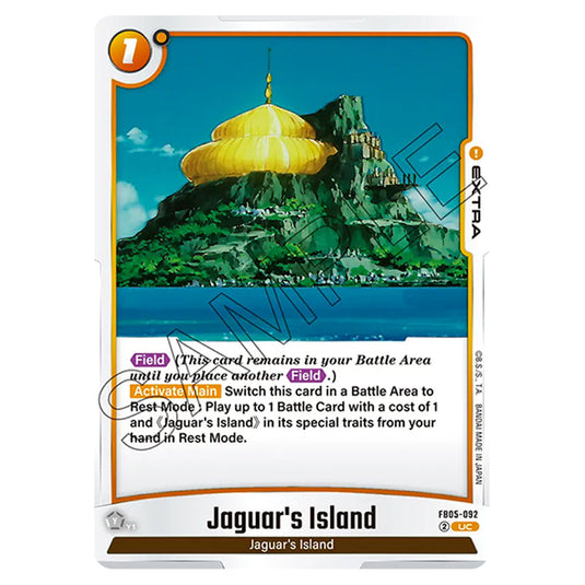 Jaguar's Island FB05-092 card from the Dragon Ball Super Card Game Fusion World set FB05 - New Adventure