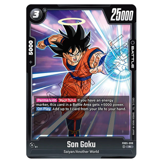 Son Goku FB05-099 card from the Dragon Ball Super Card Game Fusion World set FB05 - New Adventure