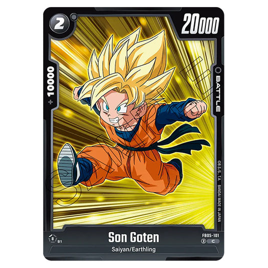 Son Goten FB05-101 card from the Dragon Ball Super Card Game Fusion World set FB05 - New Adventure