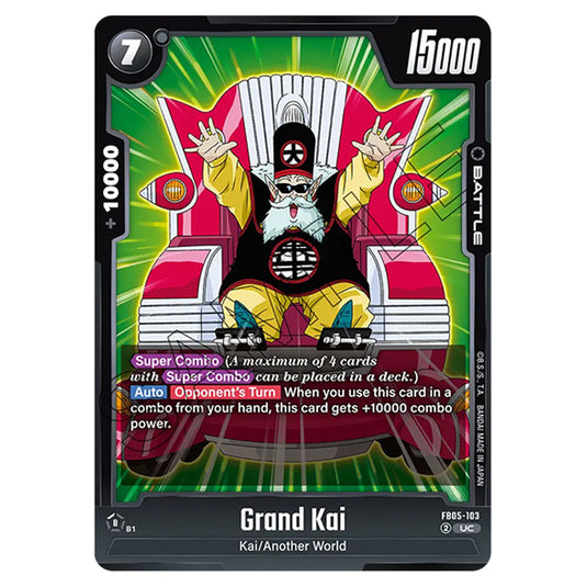 Grand Kai FB05-103 card from the Dragon Ball Super Card Game Fusion World set FB05 - New Adventure