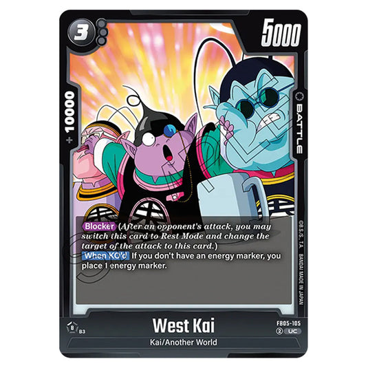 West Kai FB05-105 card from the Dragon Ball Super Card Game Fusion World set FB05 - New Adventure
