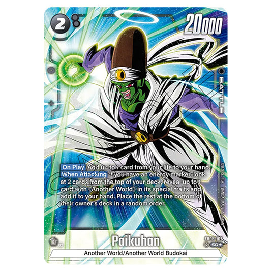 Paikuhan FB05-107a card from the Dragon Ball Super Card Game Fusion World set FB05 - New Adventure