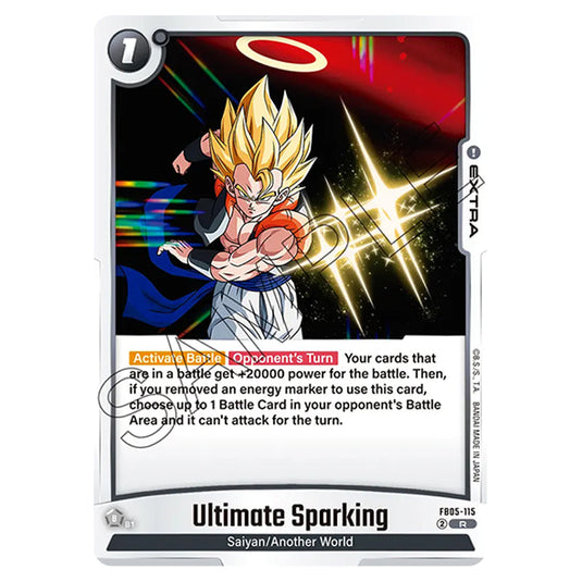 Ultimate Sparking FB05-115 card from the Dragon Ball Super Card Game Fusion World set FB05 - New Adventure