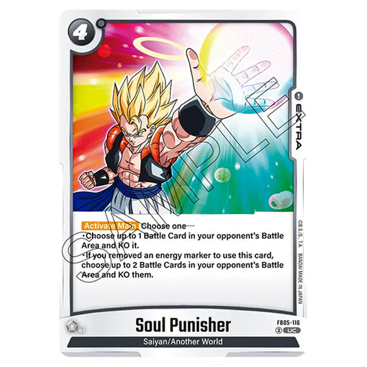 Soul Punisher FB05-116 card from the Dragon Ball Super Card Game Fusion World set FB05 - New Adventure
