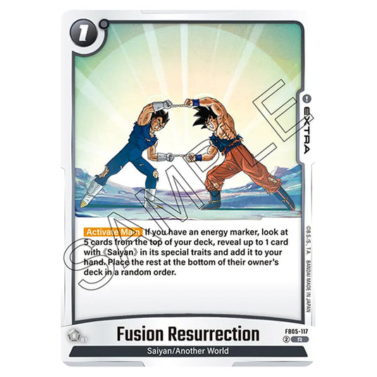 Fusion Resurrection FB05-117 card from the Dragon Ball Super Card Game Fusion World set FB05 - New Adventure