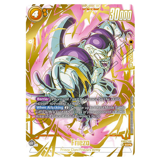 Frieza FB05-120b card from the Dragon Ball Super Card Game Fusion World set FB05 - New Adventure