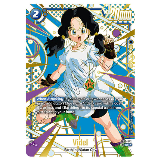 Videl FB03-042 card from the Dragon Ball Super Card Game Fusion World set FB05 - New Adventure