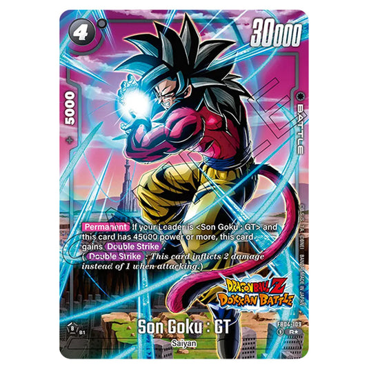 Son Goku : GT FB04-109 card from the Dragon Ball Super Card Game Fusion World set FB05 - New Adventure