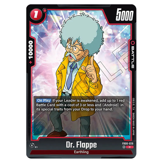 Dr. Flappe BATTLE card from the Dragon Ball Super Card Game Fusion World set FB06 - Rivals Clash