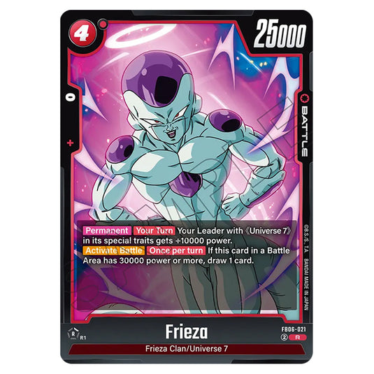 Dragon Ball Super - Fusion World - FB06 - Rivals Clash - Frieza - FB06 Dragon Ball Super - Fusion World - FB06 - Rivals Clash - Frieza - FB06