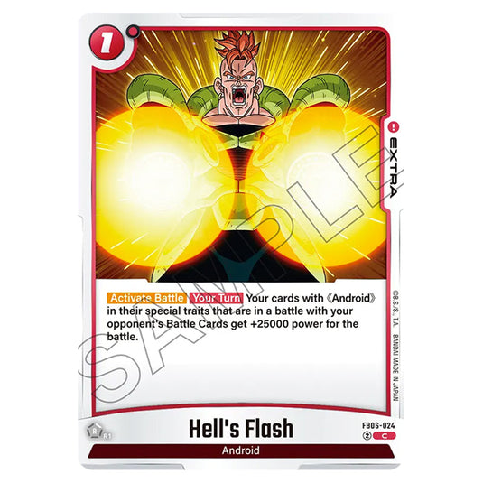 Hell's Flash EXTRA card from the Dragon Ball Super Card Game Fusion World set FB06 - Rivals Clash