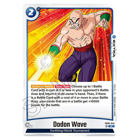 Dodon Wave EXTRA card from the Dragon Ball Super Card Game Fusion World set FB06 - Rivals Clash