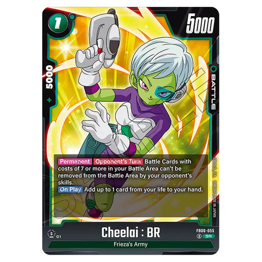 Cheelai : BR BATTLE card from the Dragon Ball Super Card Game Fusion World set FB06 - Rivals Clash