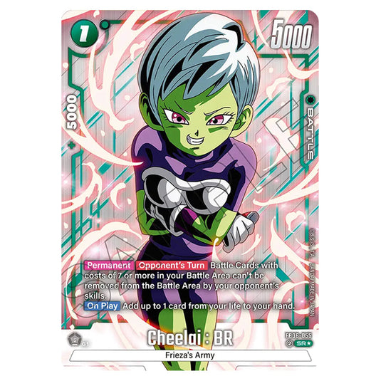 Cheelai : BR BATTLE card from the Dragon Ball Super Card Game Fusion World set FB06 - Rivals Clash