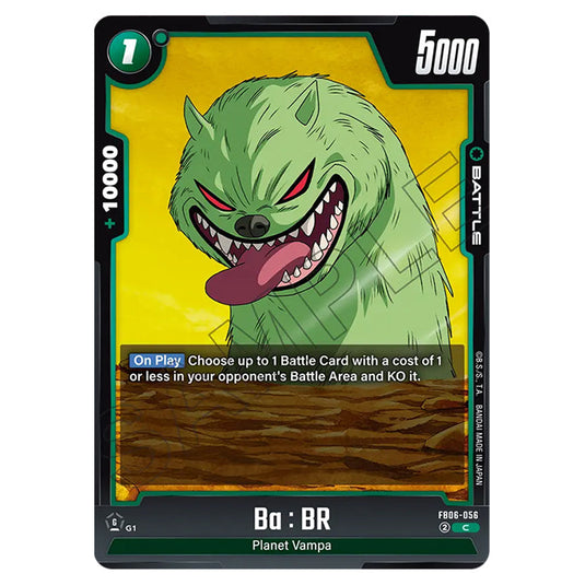 Ba : BR BATTLE card from the Dragon Ball Super Card Game Fusion World set FB06 - Rivals Clash