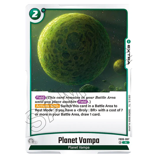 Planet Vampa EXTRA card from the Dragon Ball Super Card Game Fusion World set FB06 - Rivals Clash