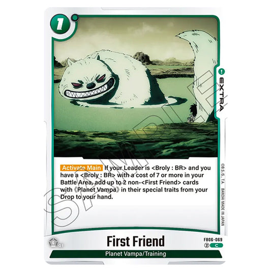 First Friend EXTRA card from the Dragon Ball Super Card Game Fusion World set FB06 - Rivals Clash
