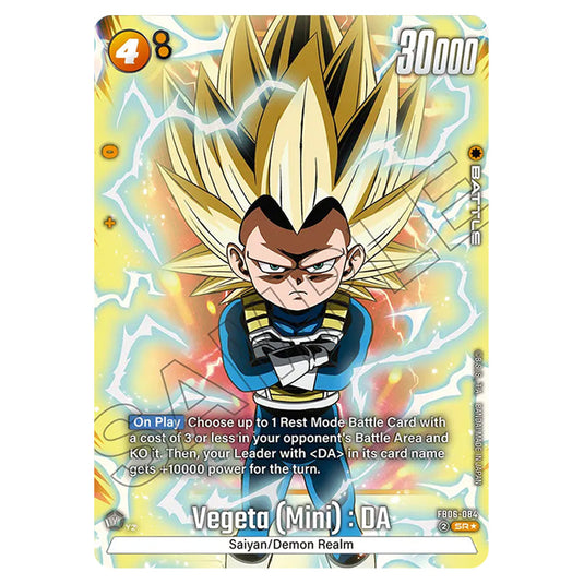 Vegeta (Mini) : DA BATTLE card from the Dragon Ball Super Card Game Fusion World set FB06 - Rivals Clash