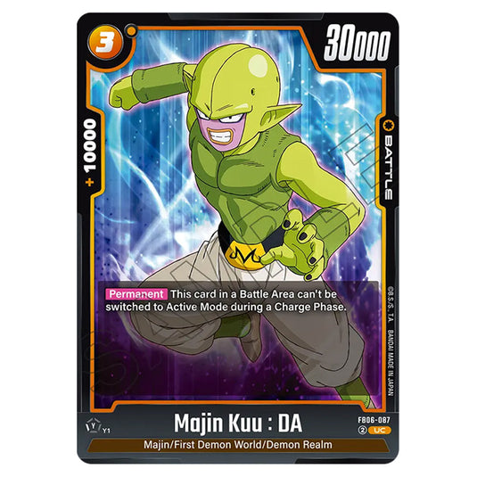Majin Kuu : DA BATTLE card from the Dragon Ball Super Card Game Fusion World set FB06 - Rivals Clash