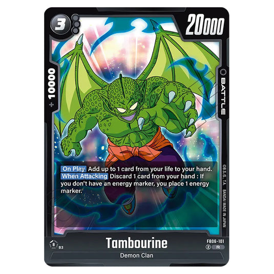 Tambourine BATTLE card from the Dragon Ball Super Card Game Fusion World set FB06 - Rivals Clash