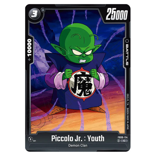 Piccolo Jr. : Youth BATTLE card from the Dragon Ball Super Card Game Fusion World set FB06 - Rivals Clash