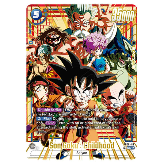 Son Goku : Childhood BATTLE card from the Dragon Ball Super Card Game Fusion World set FB06 - Rivals Clash