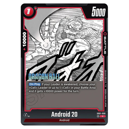 Android 20 SB01-008 card from the Dragon Ball Super Card Game Fusion World set SB01 - Manga Booster