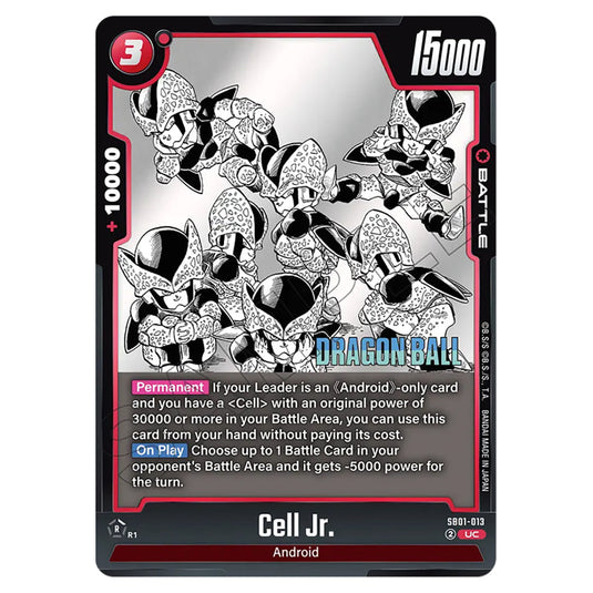 Cell Jr. SB01-013 card from the Dragon Ball Super Card Game Fusion World set SB01 - Manga Booster