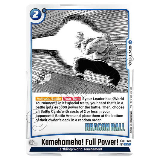 Kamehameha! Full Power! SB01-020 card from the Dragon Ball Super Card Game Fusion World set SB01 - Manga Booster